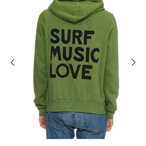 Aviator Nation Unisex Surf Music Love Jungle Green Hoodie